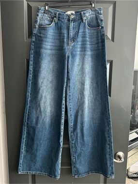 Chelsea Drop Waist Baggy Jeans - Medium Wash
